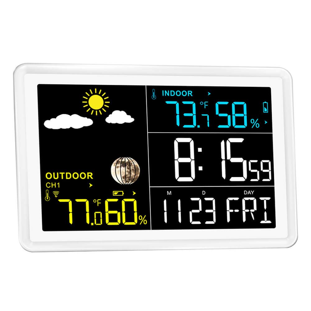 Digital Wireless Hygrometer Indoor Outdoor Thermometer with Remote